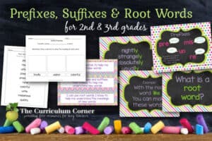 Root Words Prefixes Suffixes Collection The Curriculum Corner