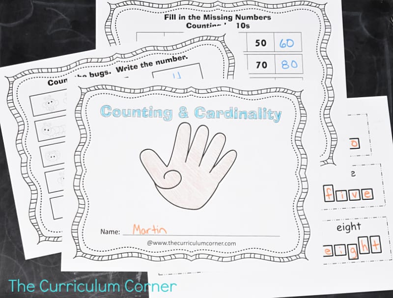 Counting & Cardinality Booklet - The Kinder Corner