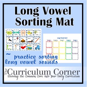 vowel short mat sorting sounds thecurriculumcorner sort vowels words sound kindergarten literacy word phonics centers center practice reading teaching curriculum