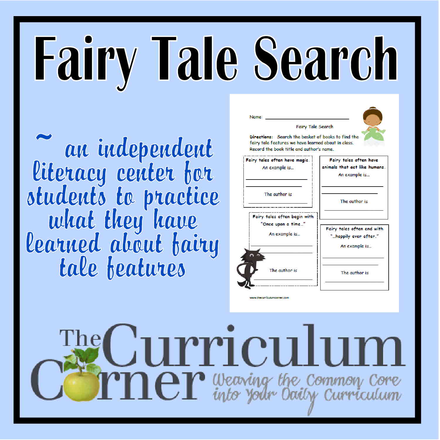 Fairy Tale Search The Curriculum Corner 123