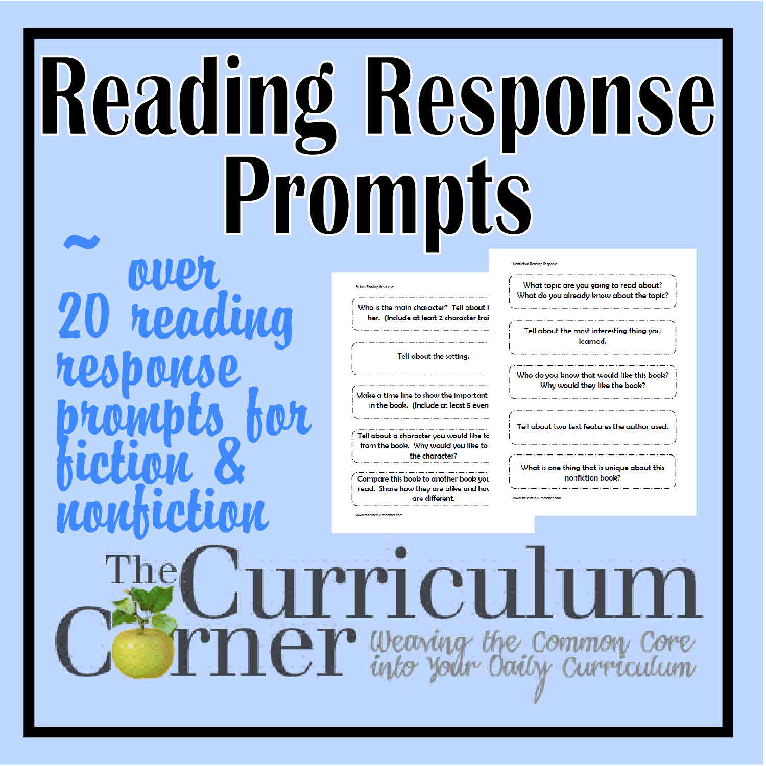 Independent Reading Journal Prompts High School - reading response and
