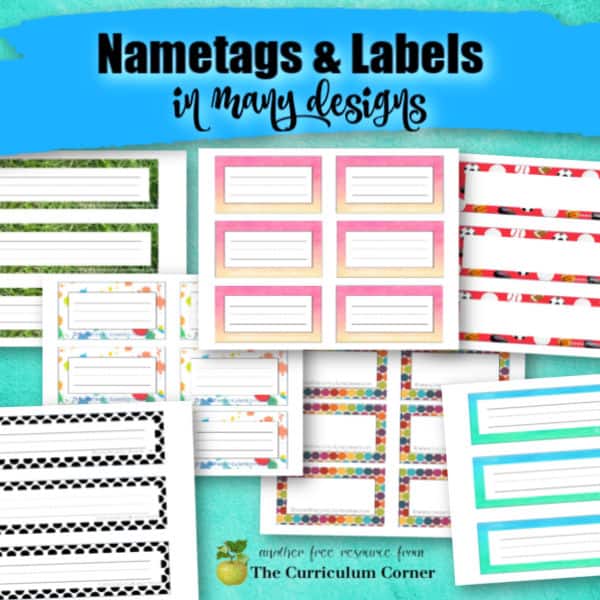 desk name tags classroom labels the curriculum corner 123