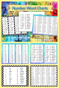 Number Word Charts