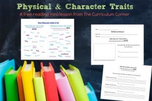 Use this free set of resources to help your students differentiate between physical and character traits during your reading workshop.