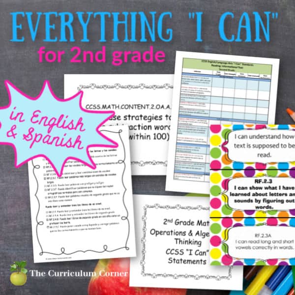 2nd Grade MATH~I Can Display My Objectives! Eucalyptus Bordr~TEKS~SUCCESS  Criter
