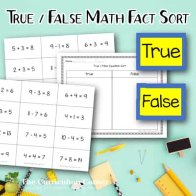 Math Facts Archives - The Curriculum Corner 123