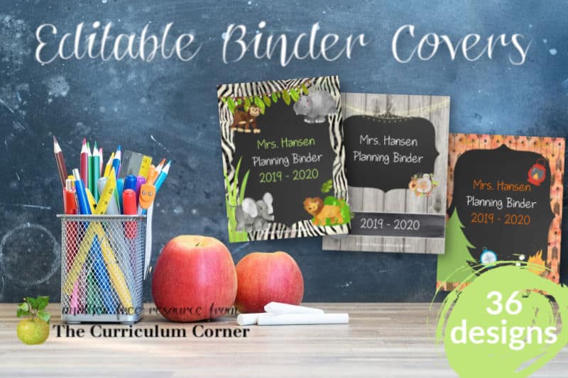 boy math binder cover