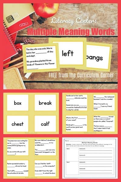 Multiple Meaning Words Matching Game