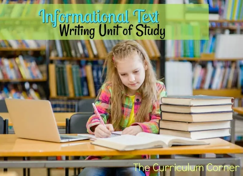 Use this writing informational text unit of study to help you put together your writing workshop. Contains mini-lessons, anchor charts & more.