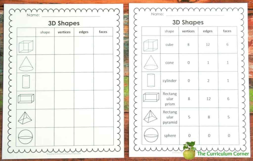 FREE 2nd Grade Geometry Collection from The Curriculum Corner - task cards, booklet, chart, poster