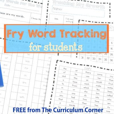 Sight Words Archives - Page 2 of 6 - The Curriculum Corner 123