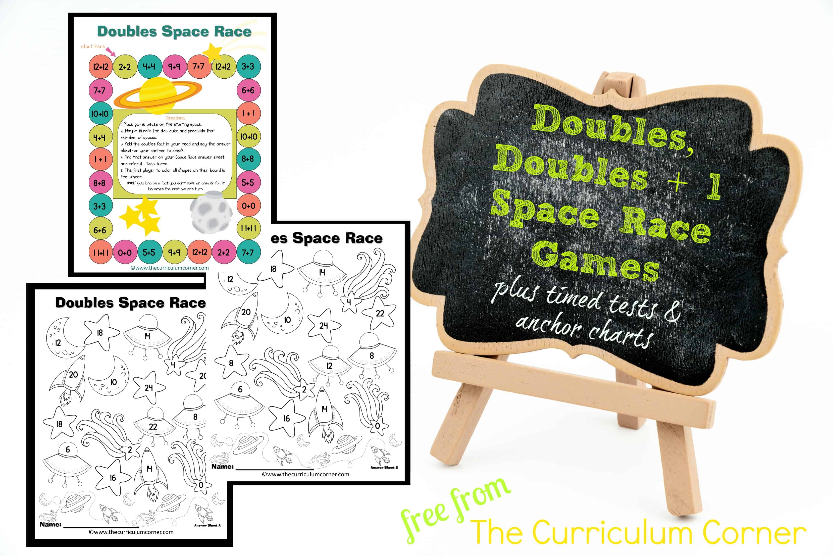 Doubles Doubles 1 Timed Tests The Curriculum Corner 123