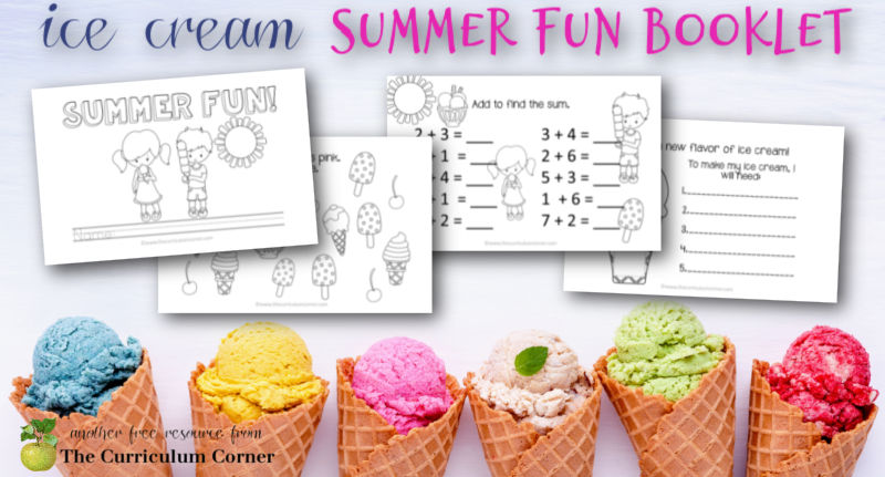 Color By Number Worksheets for Preschool: Ice Cream! - Mamas Learning Corner