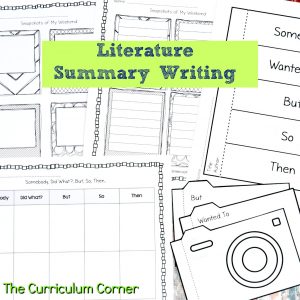 How to Write a Summary Collection free from The Curriculum Corner 5 ...