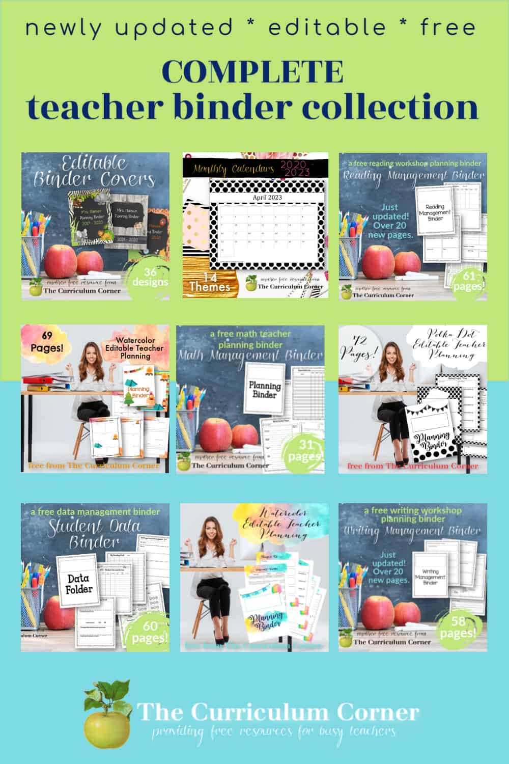 Editable Teacher Planning Collection - The Curriculum Corner 123