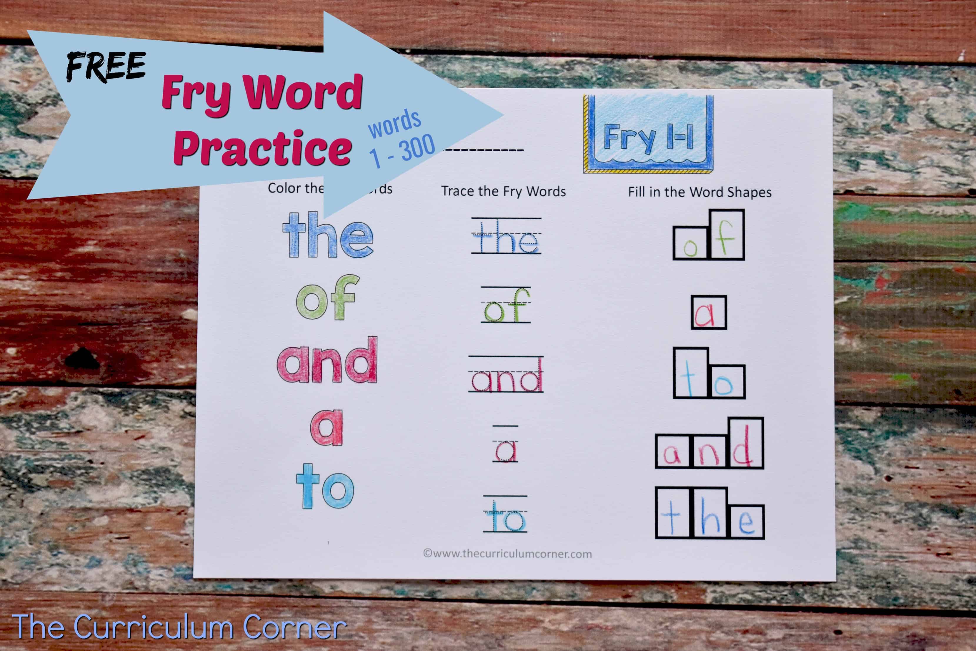 free-fry-word-practice-pages-from-the-curriculum-corner-sight-words