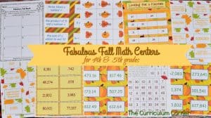 FREE Autumn Reading Centers for Intermediate Classrooms from The Curriculum Corner