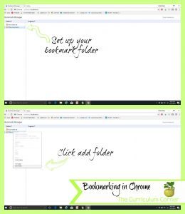 How to set up bookmarks in Chrome