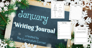 FREE January Journal for Writing from The Curriculum Corner