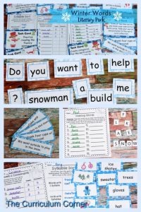 Winter Word Work FREEBIES from The Curriculum Corner