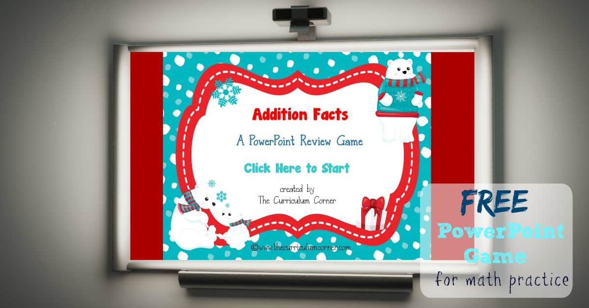 Adding Within 100 Winter Powerpoint Game by Teacher Gameroom