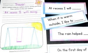 FREE Spring Writing Interventions from The Curriculum Corner 2