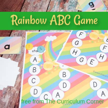 rainbow abc game 1 feature - The Curriculum Corner 123