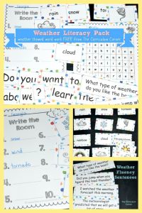 FREE Weather Word Work from The Curriculum Corner