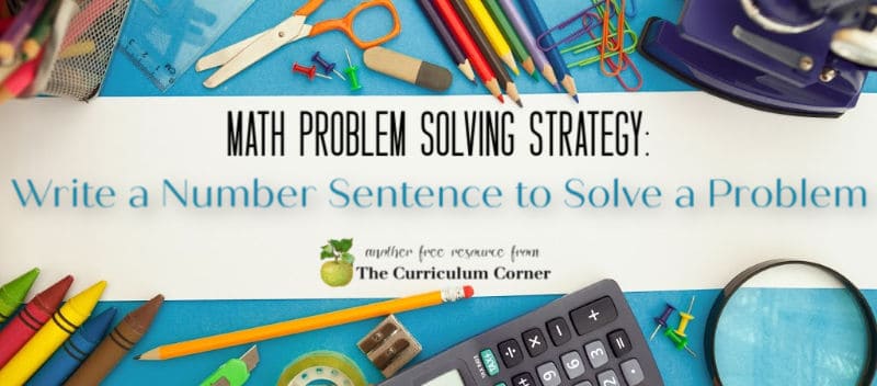 Write a number sentence to solve a problem