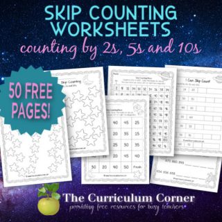 120 Chart Worksheets - The Curriculum Corner 123