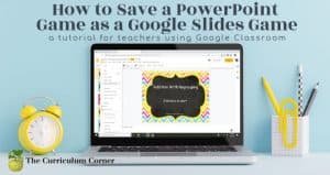 save a PowerPoint Game as a Google Slides game