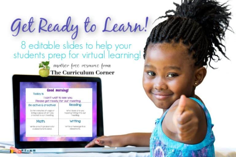 Get Ready to Learn Welcome Slides - The Curriculum Corner 123