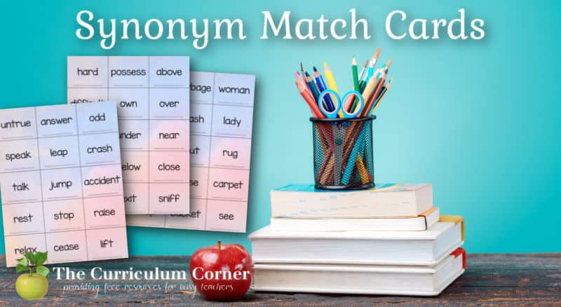 Synonyms: Springtime Matching Game by Christi's Creative Corner