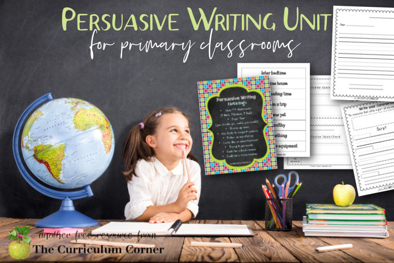 persuasive essay anchor chart 3rd grade