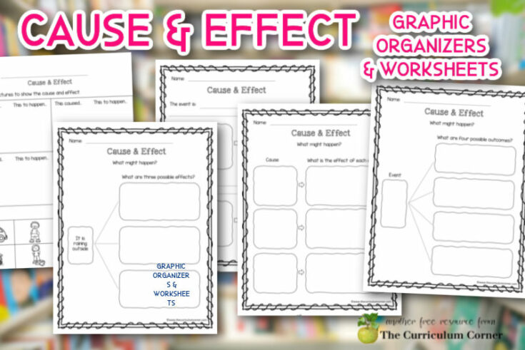 Cause And Effect Examples And Graphic Organizers The Curriculum Corner 123 3567