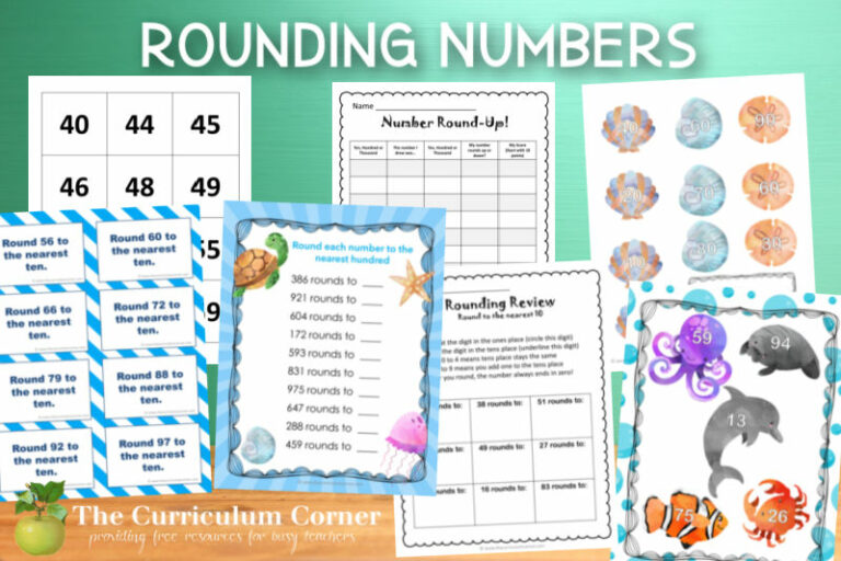 Rounding Anchor Charts & Activities - The Curriculum Corner 123