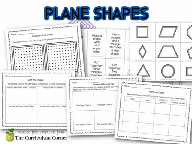 Plane Shapes - The Curriculum Corner 123