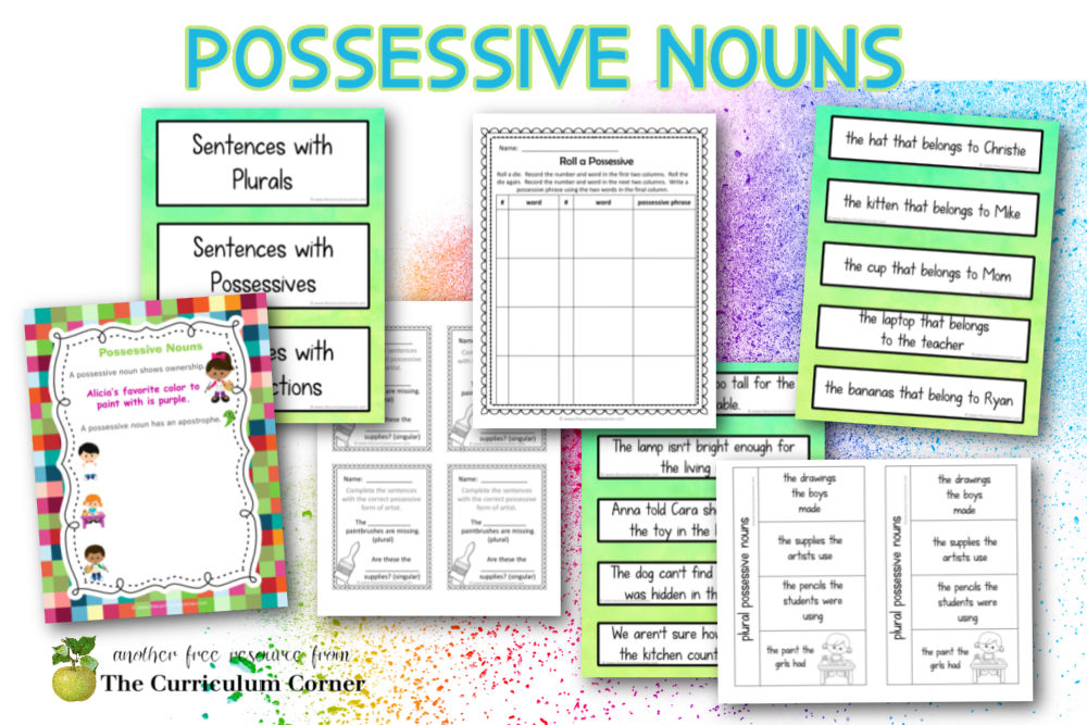 How To Teach Possessive Nouns Breadside