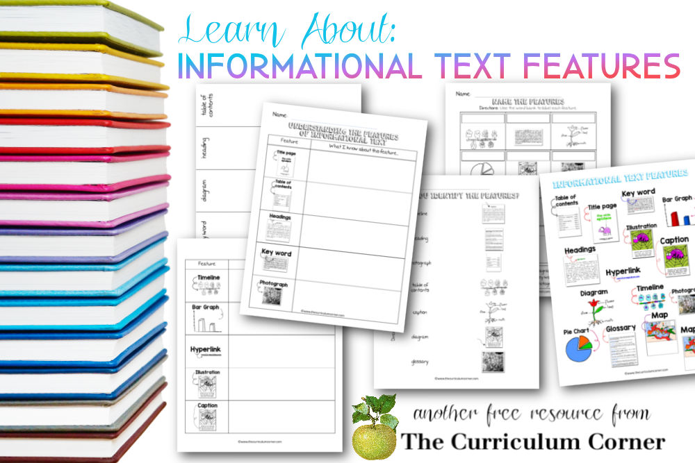 Informational Text Features The Curriculum Corner 123