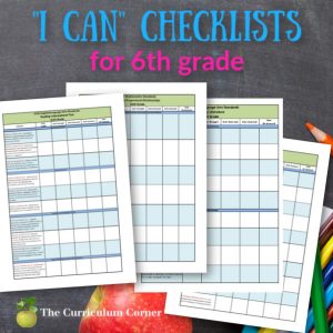 i can checklists 6th feature - The Curriculum Corner 4-5-6