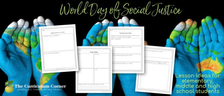 World Day of Social Justice - The Curriculum Corner 4-5-6