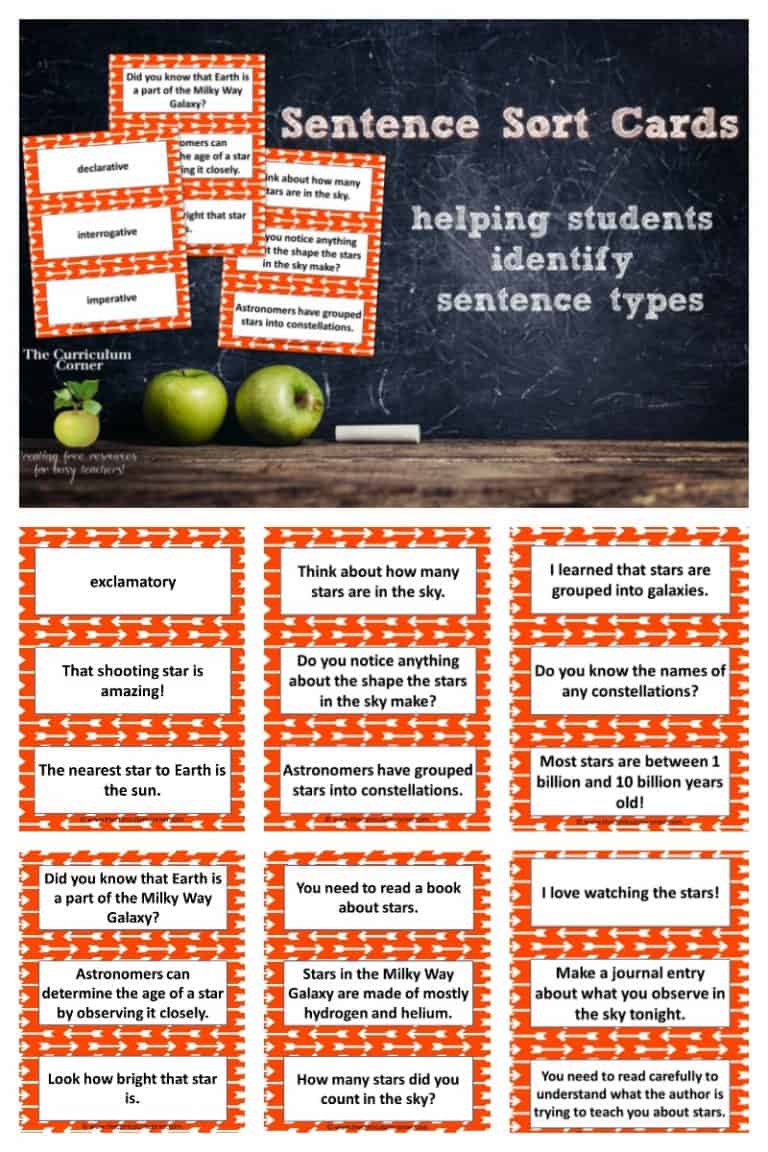 sentence-sort-cards-the-curriculum-corner-4-5-6