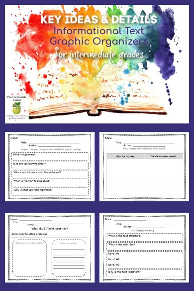 graphic-organizers-lit-456-pinterest-the-curriculum-corner-4-5-6