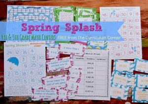 FREE Spring Math Centers