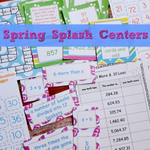 FREE Spring Math Centers from The Curriculum Corner for 4th & 5th Grades