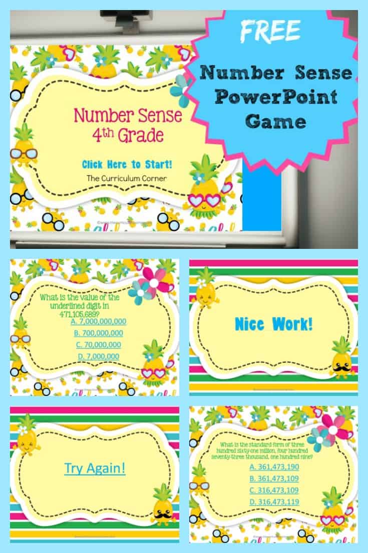 number and number sense grade 4 lesson plan