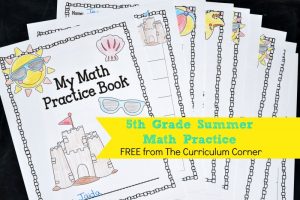 We have created this 5th grade summer math booklet to help your students get a little math skill practice in over their summer  break.