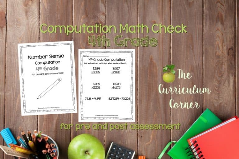 math-check-4th-grade-computation-the-curriculum-corner-4-5-6