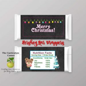 Christmas Candy Bar Wrapper