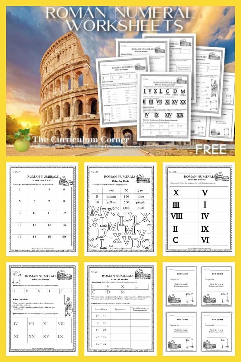 roman-numeral-charts-worksheets-the-curriculum-corner-4-5-6